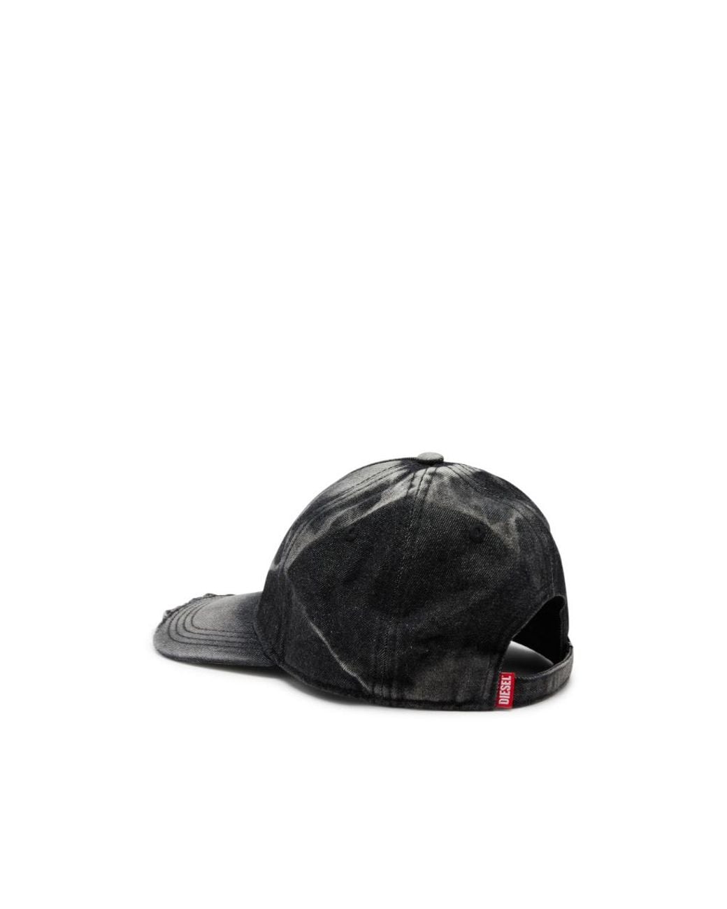 DIESEL White C-Seymon Logo Embossed Distressed Cap for men