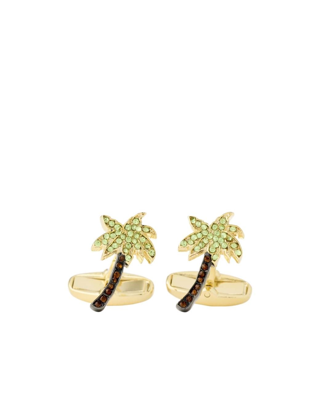Paul Smith Metallic Palm Tree Cufflinks for men