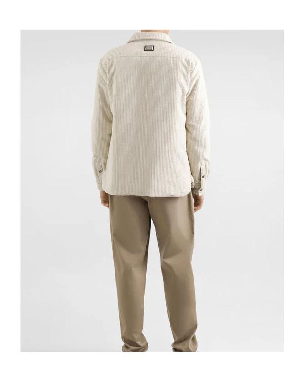 Dolce & Gabbana Natural Reversible Quilted Jacket for men