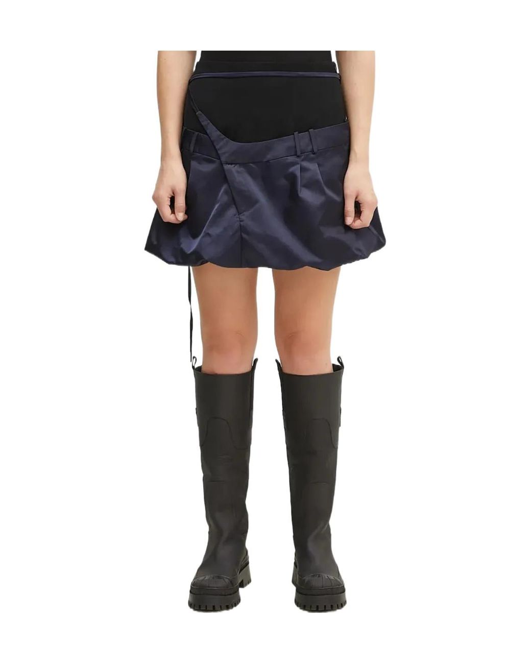 OTTOLINGER Blue Draped Skirt