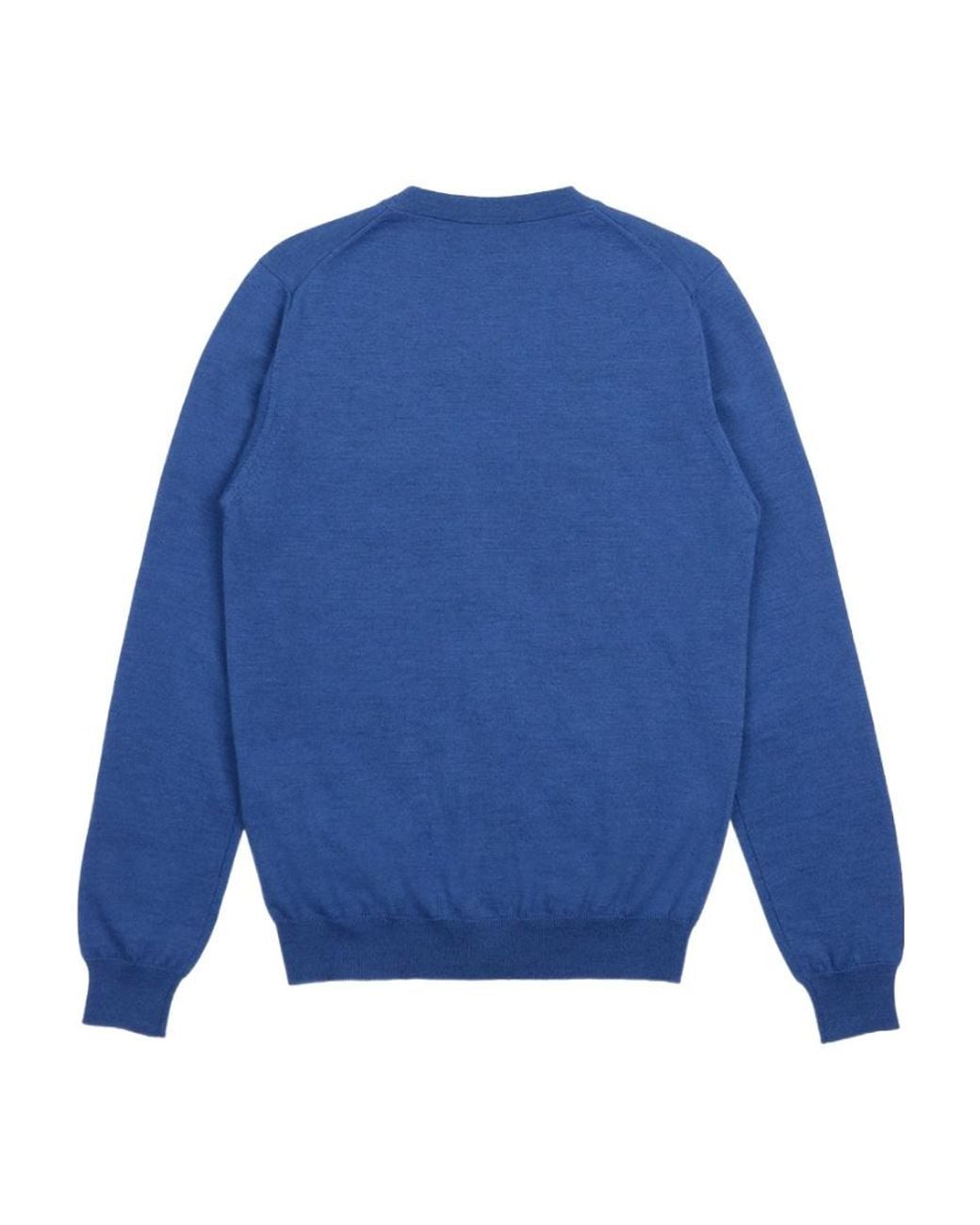 Armani Collezioni Blue Logo Knit Cardigan for men
