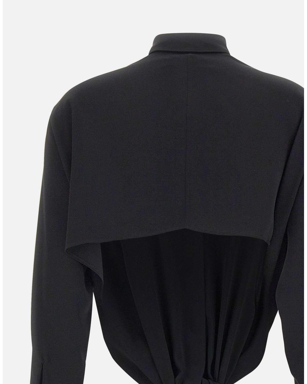 MM6 by Maison Margiela Black Long-Sleeved Shirt