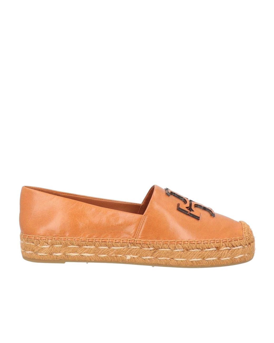 Tory Burch Brown Minimalist Versatile Leather Straw Shoes