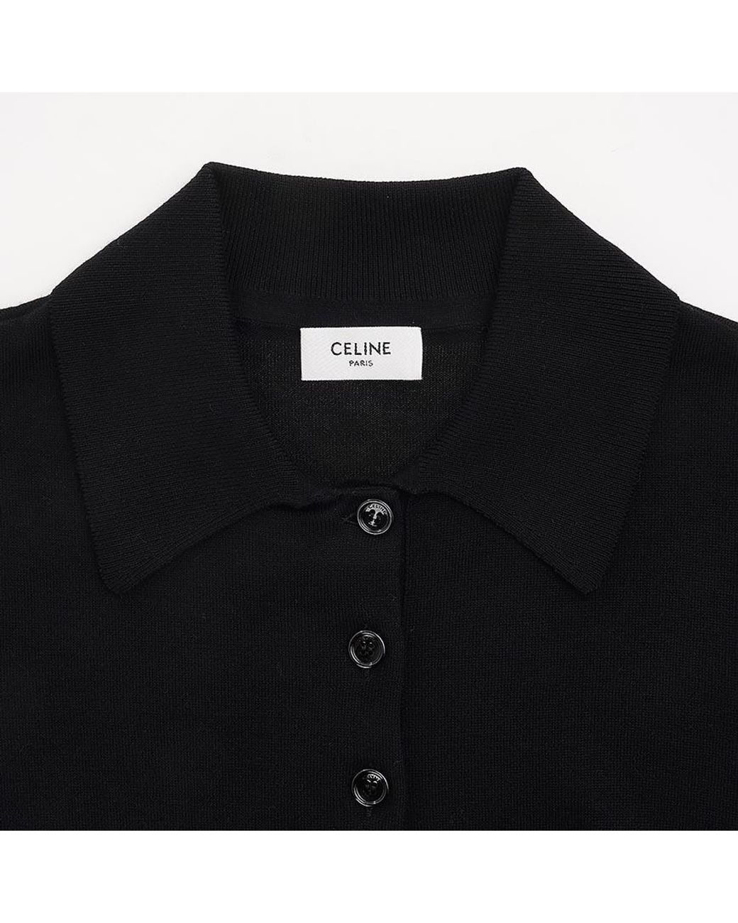 Céline Blue Polo Sweater