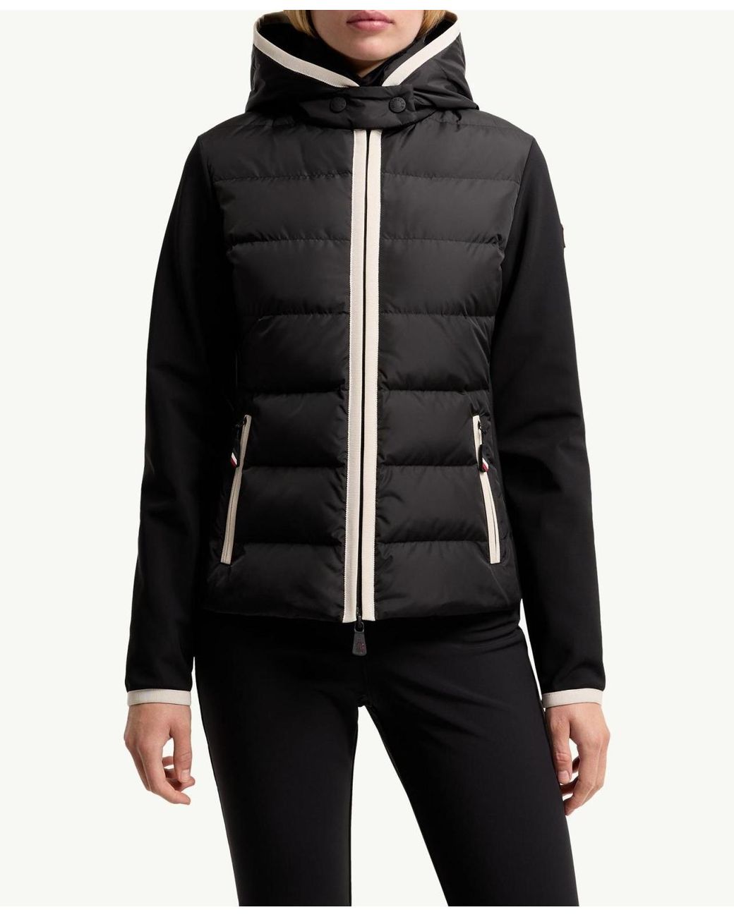 Moncler Black Grenoble Quilted Performance Hooded Jacket