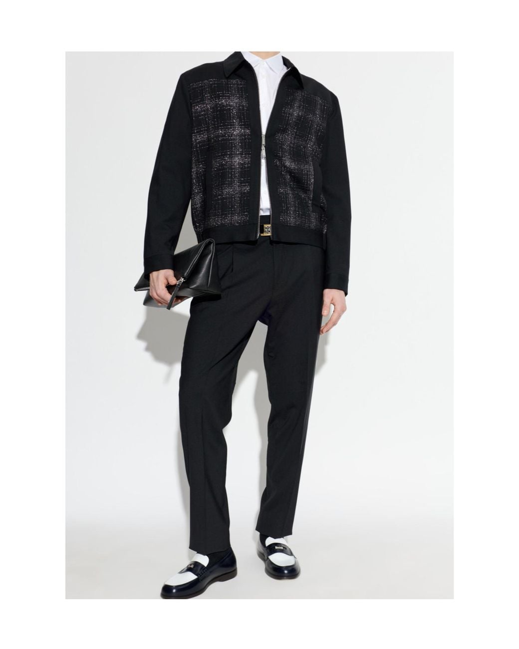 DSquared² Black Tailored Wool Pants for men