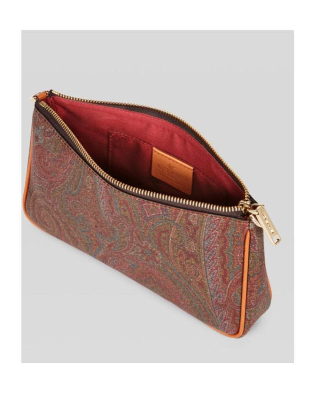 Etro Brown Small Paisley Shoulder Bag