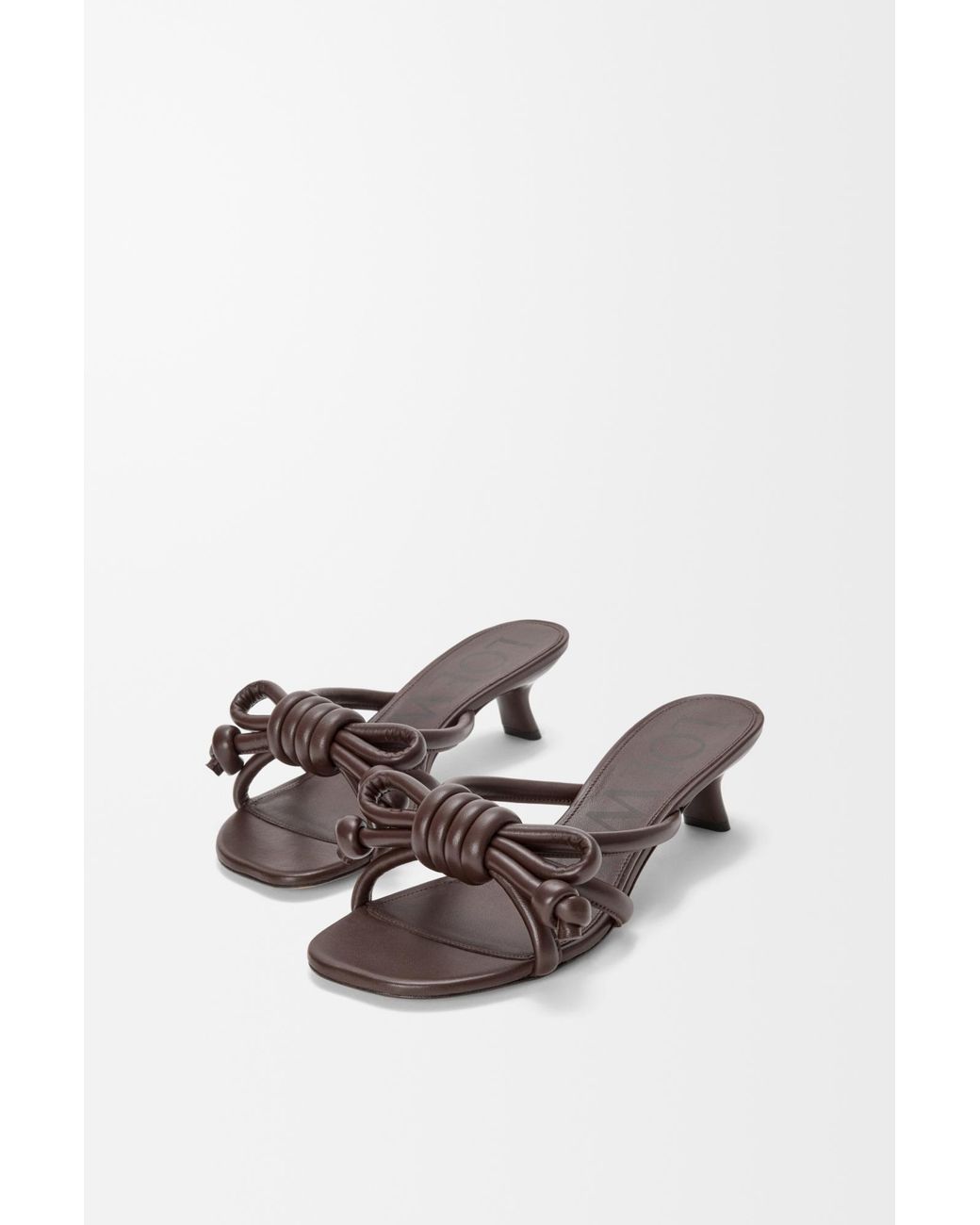 Loewe Brown Flamenco Knot Sandals