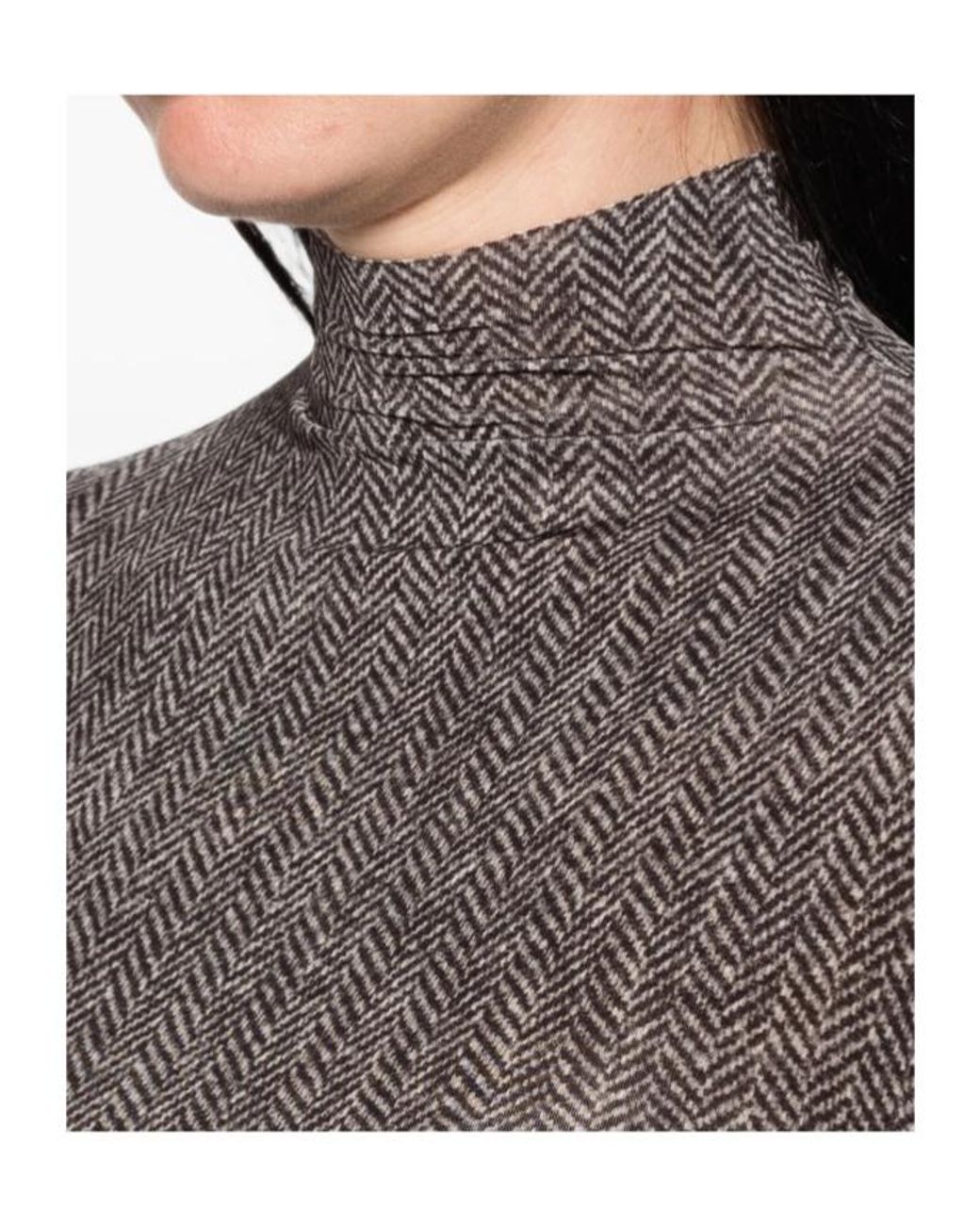 Maison Margiela Gray High-Neck Bodysuit