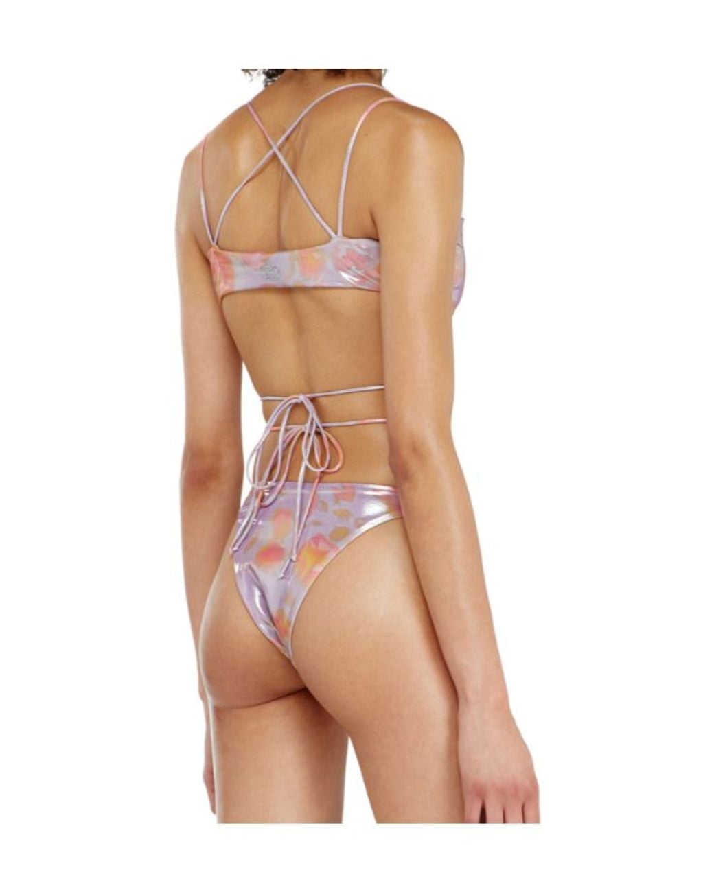DIESEL Pink Nadine Utlt Strappy Bikini Top
