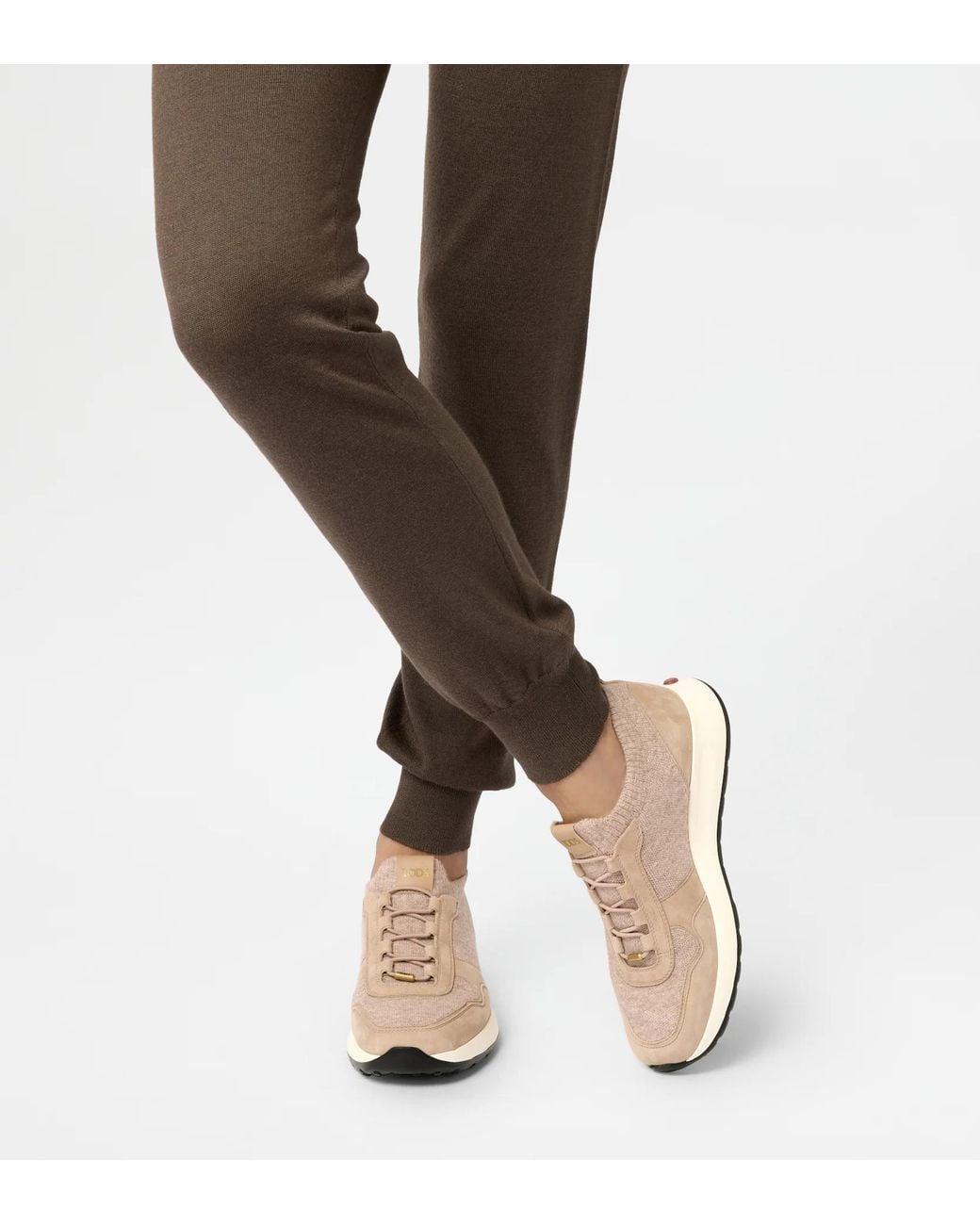 Tod's Natural Dot Socks Sneakers
