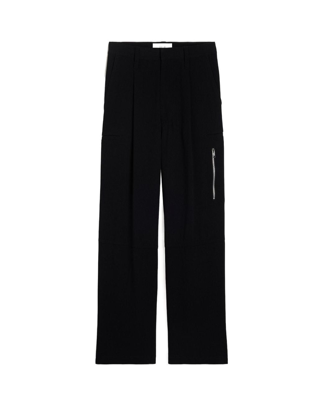 AMI Black Ami Wide-Leg Pants for men