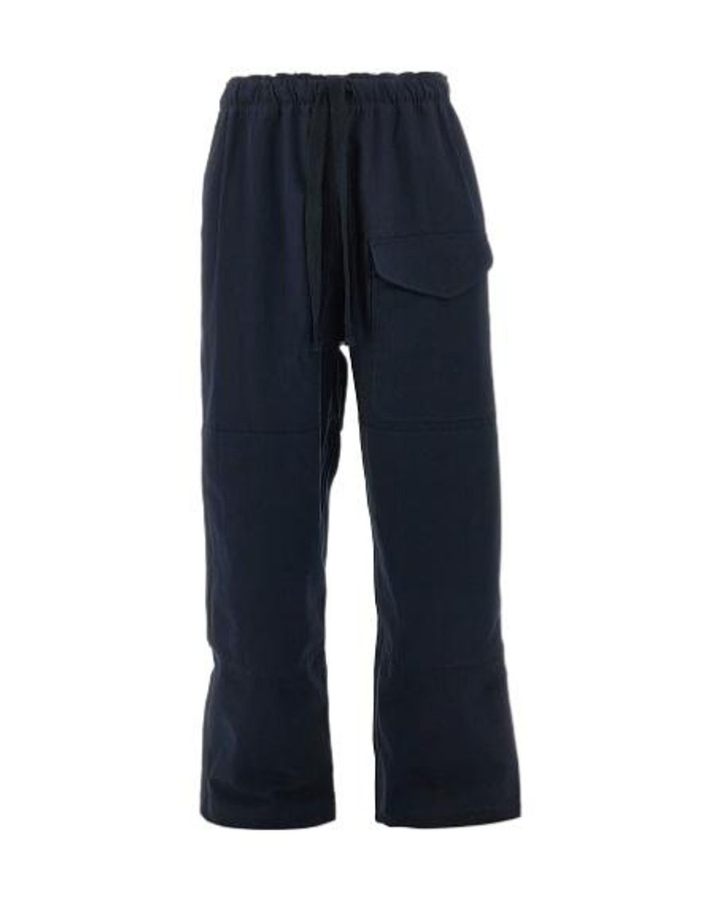 Studio Nicholson Blue Elastic Waist Casual Pants for men