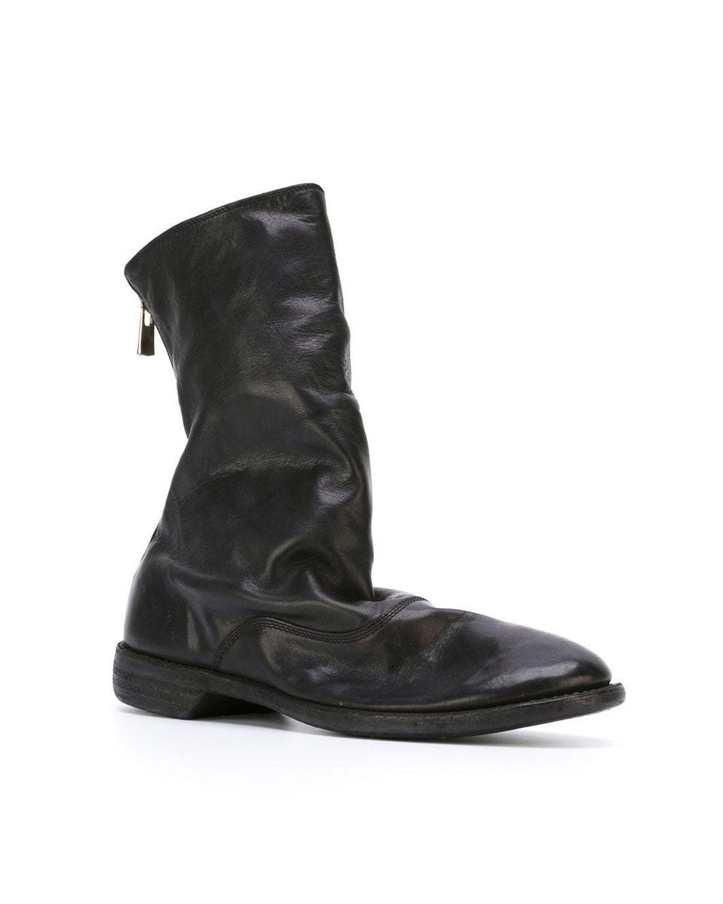 Guidi Black Zipper Boots