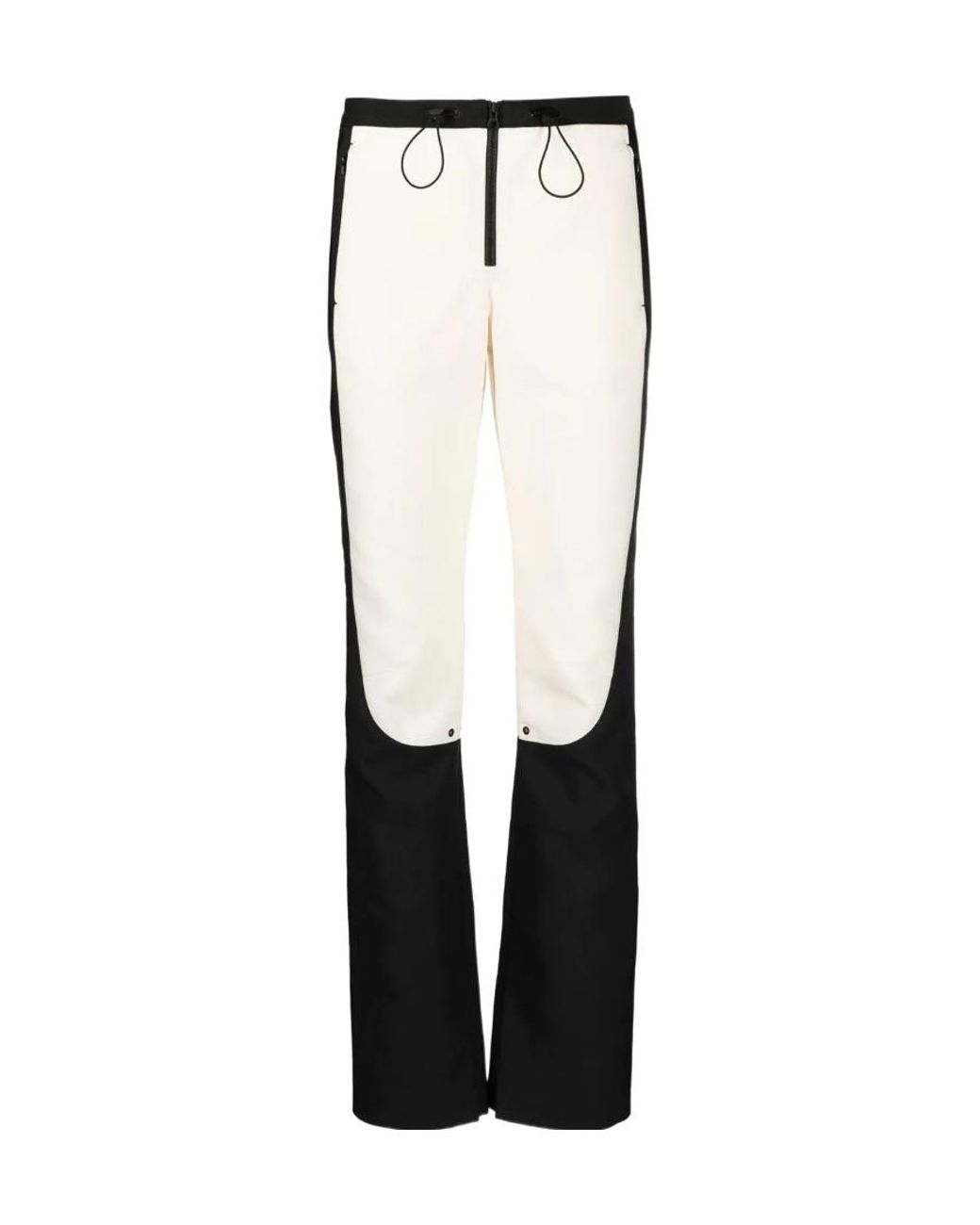 Low Classic White Colour-Block Trousers