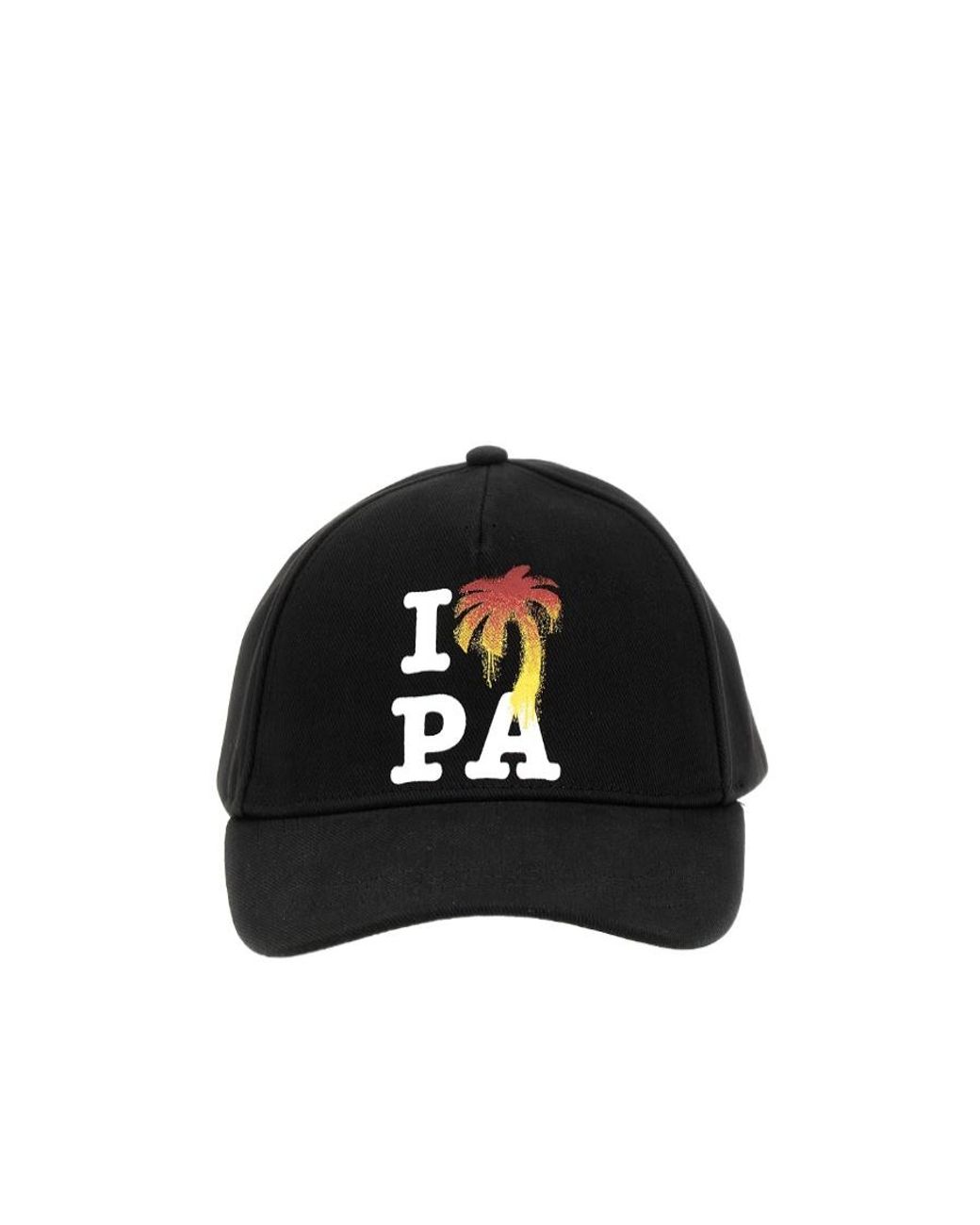 Palm Angels White I Love Pa Drill Baseball Cap for men