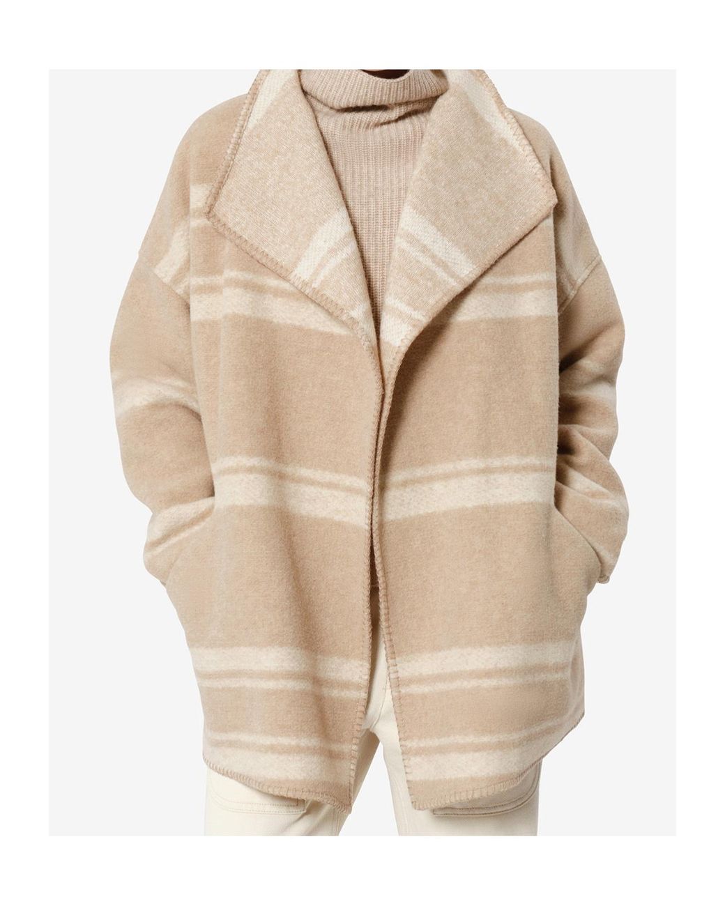 Isabel Marant Natural Brea Coat