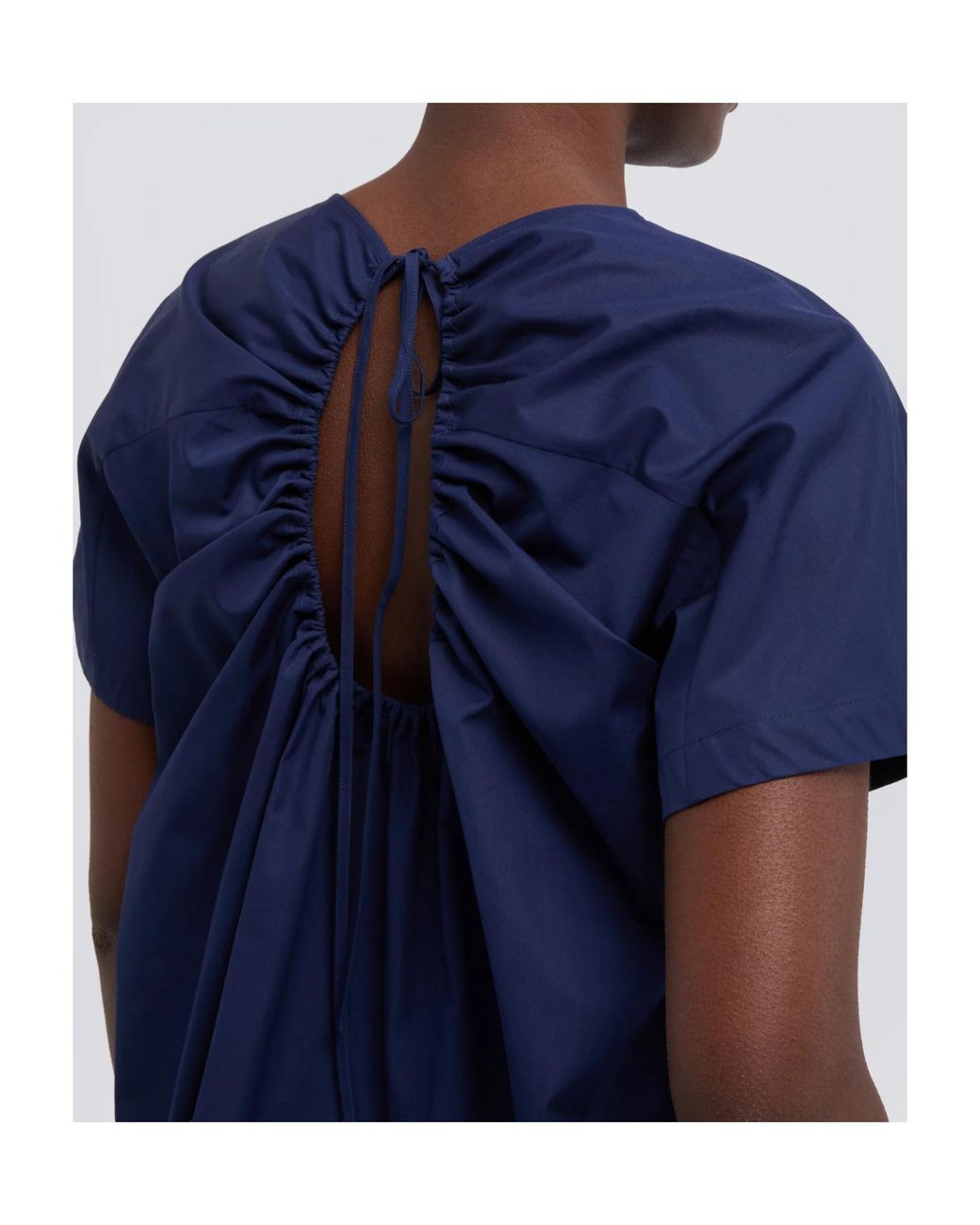 Aspesi Blue Tie-Up Detail Cover-Up