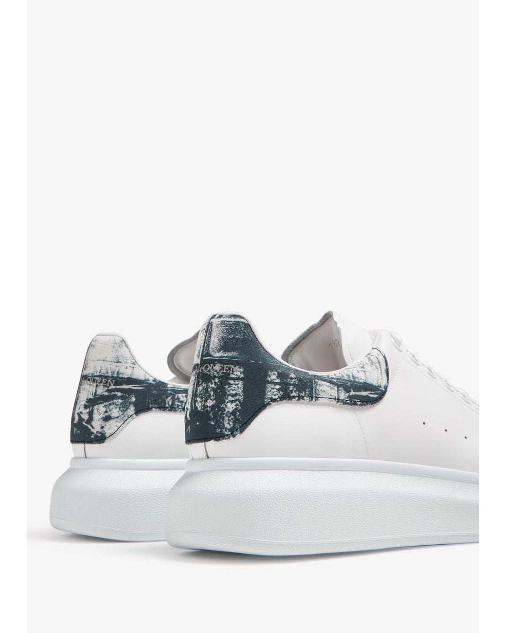 McQueen White Oversized Lace-Up Sneakers for men