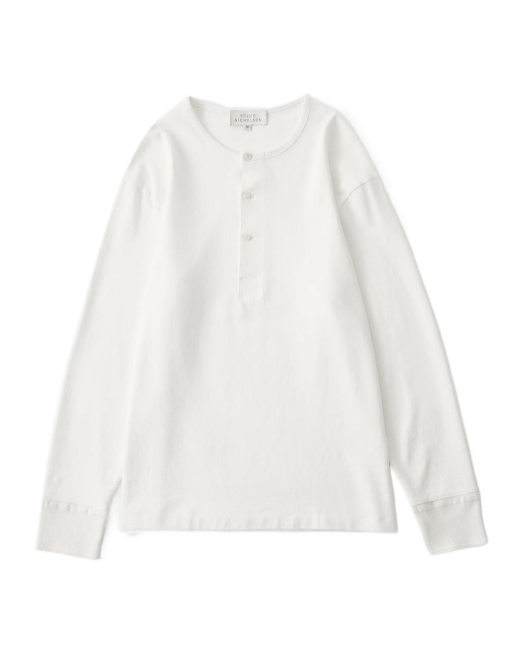 Studio Nicholson White Long-Sleeved T-Shirt for men