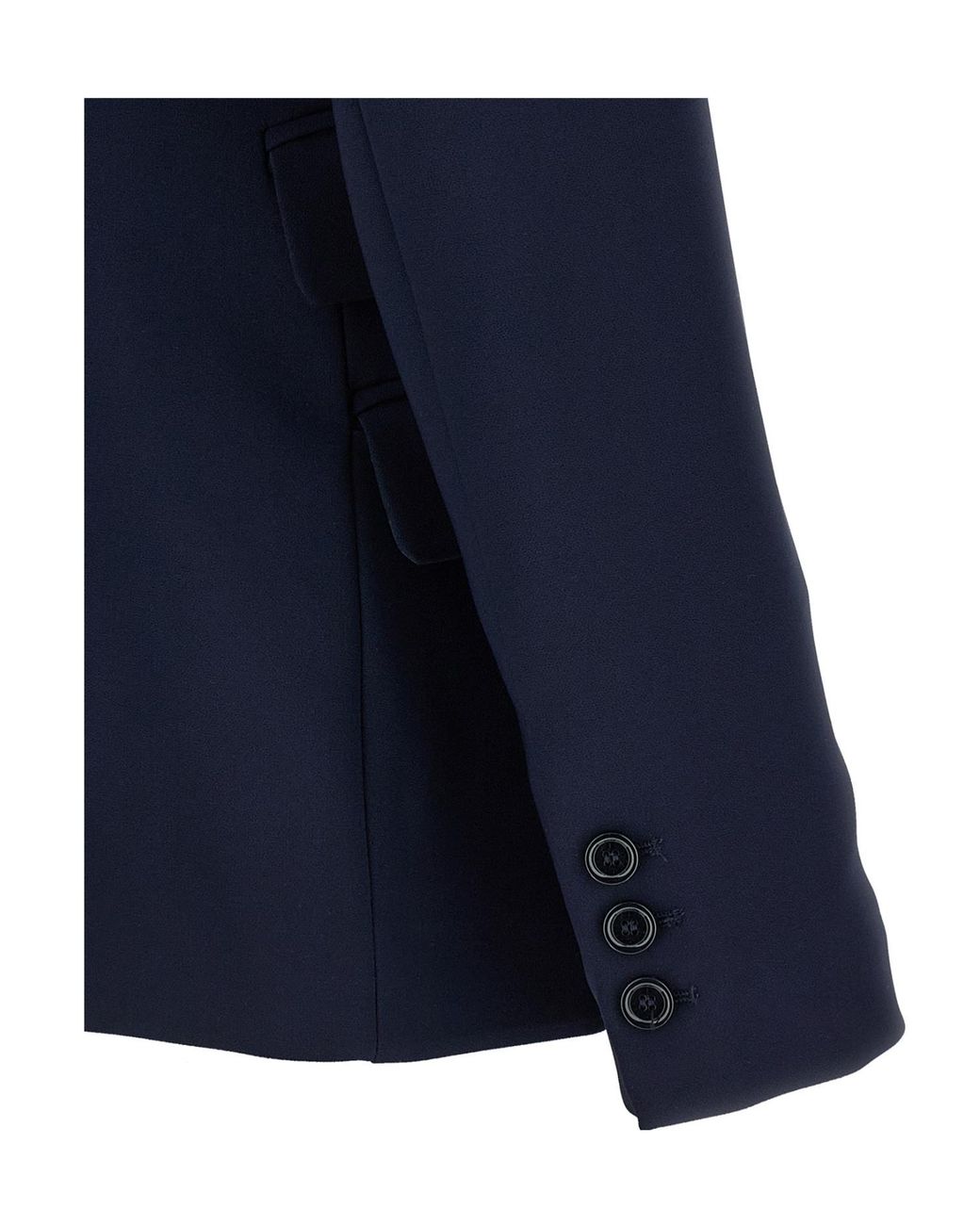 Elisabetta Franchi Blue Single Breasted Tailored Blazer
