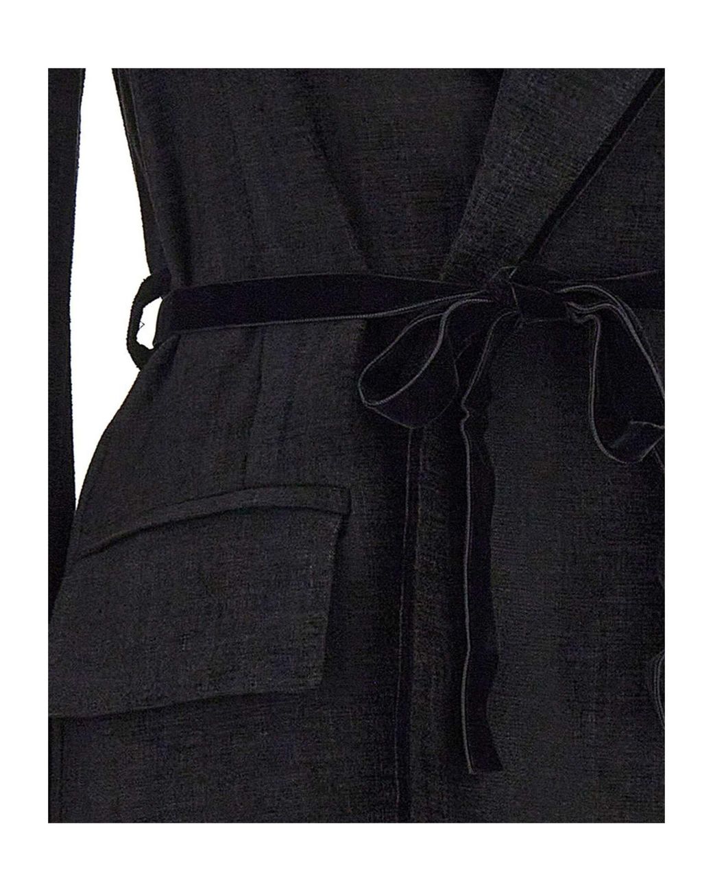 Kaos Blue Tie-Waist Blazer