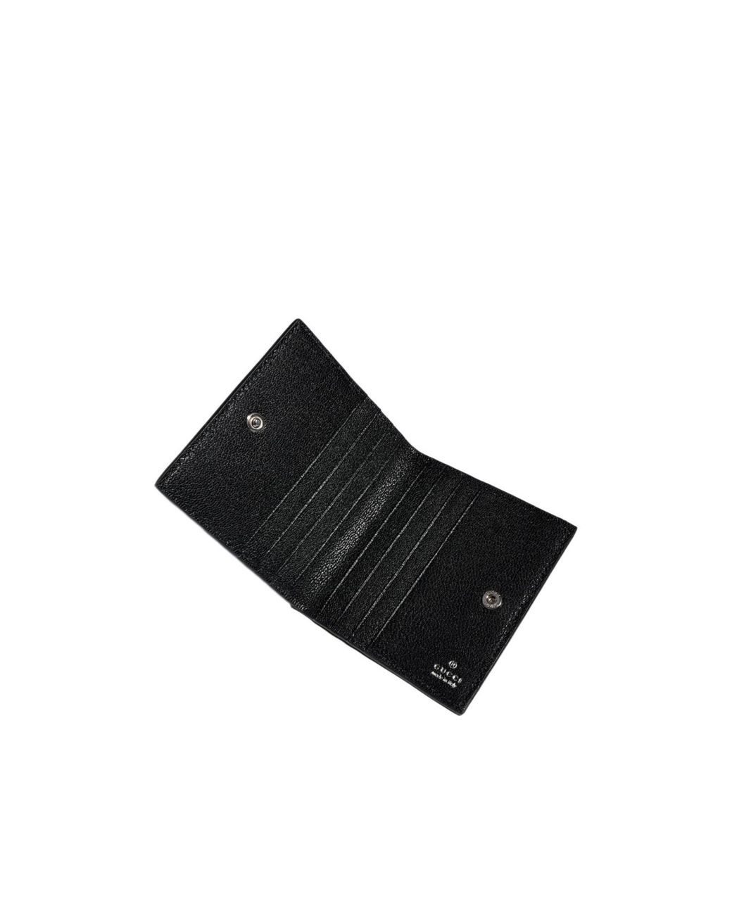 Gucci Black Web Card Slots Bi-Fold Wallet for men