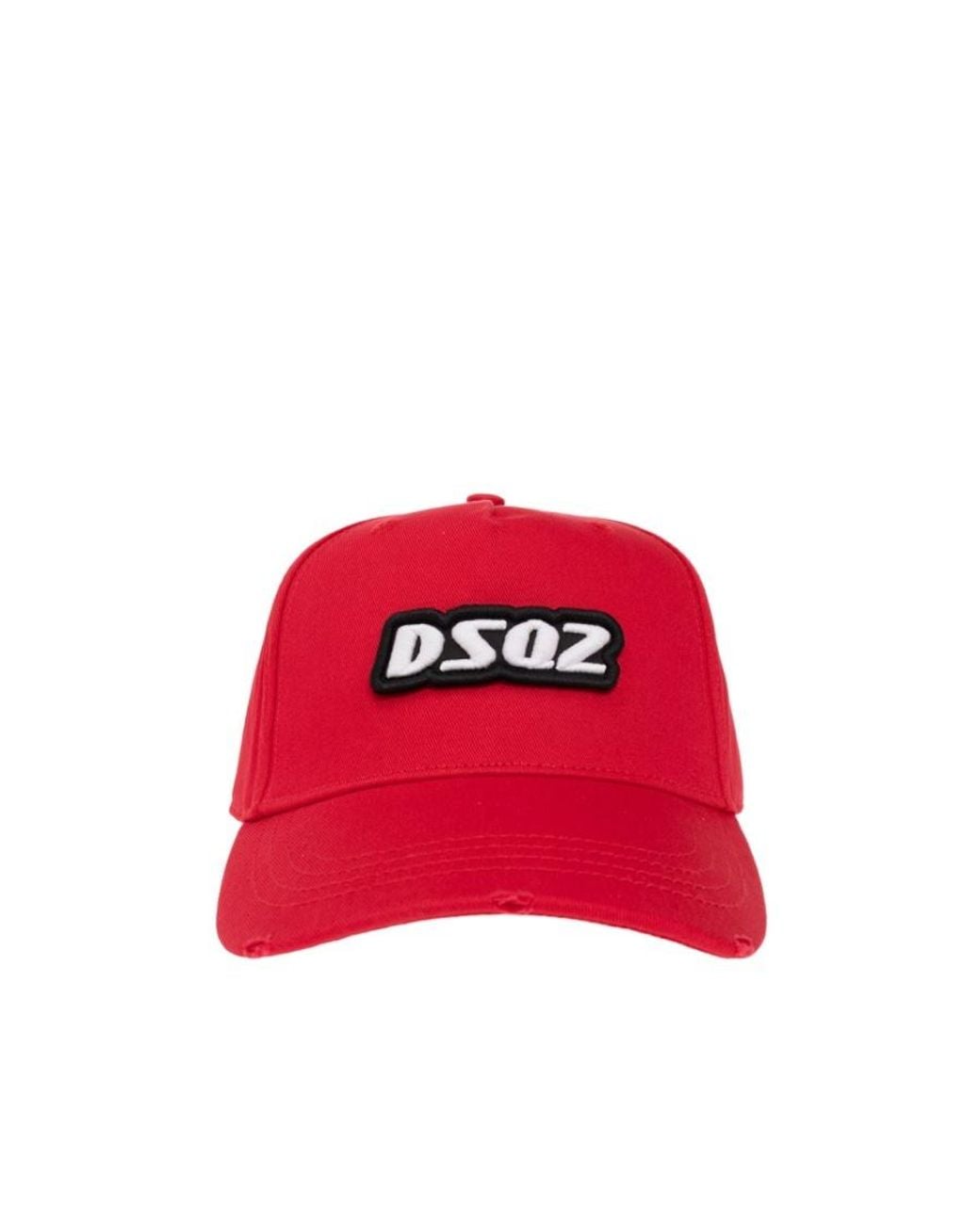 DSquared² Logo Embroidered Curved Peak Cap for men