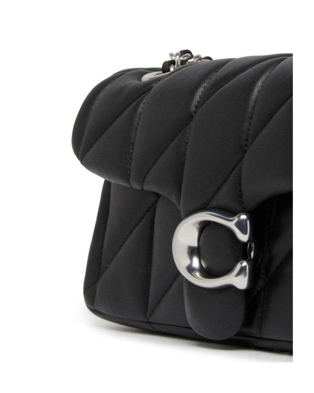 COACH Black Quilted Tabby 20 Shoulder Bag