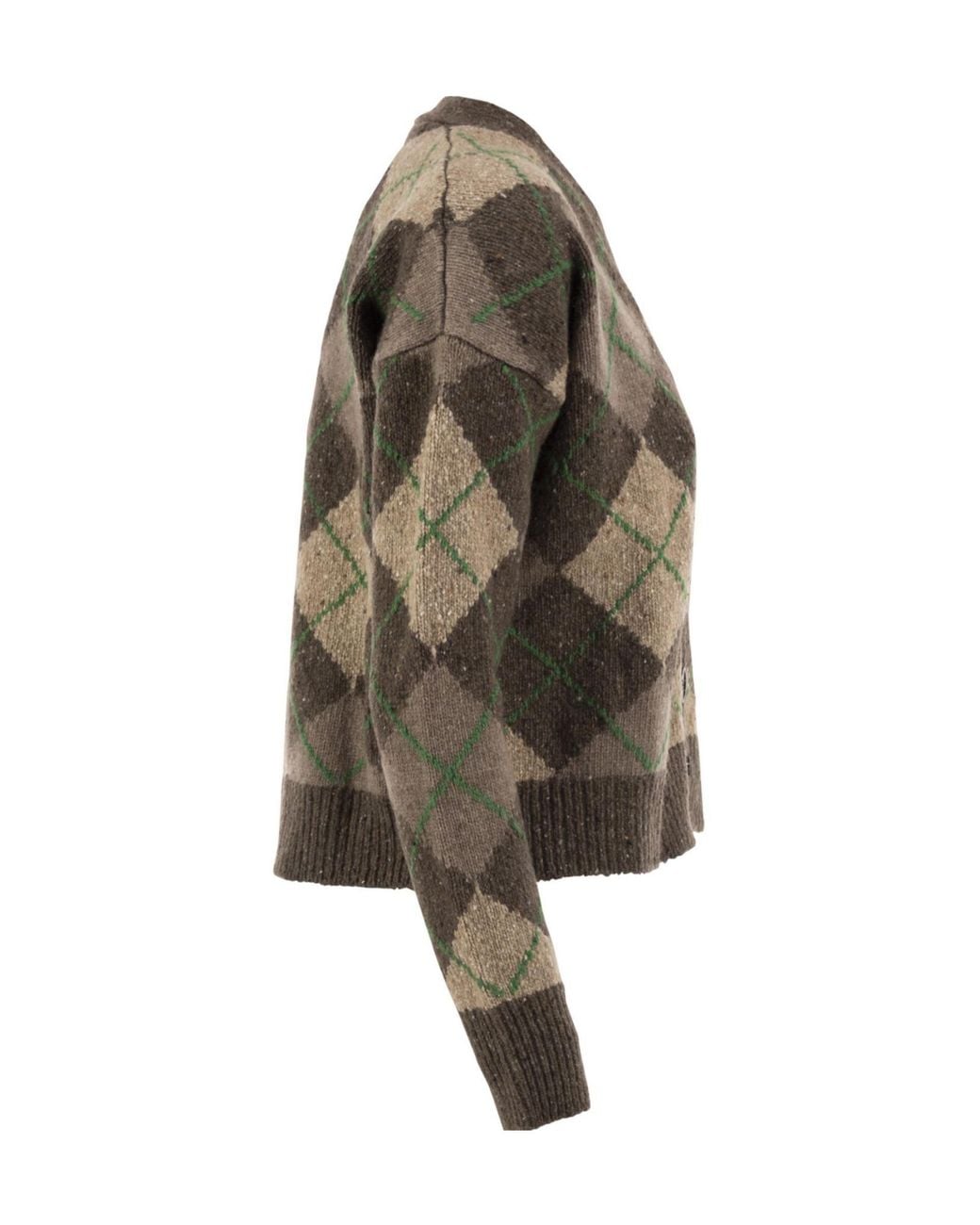 Weekend by Maxmara Multicolor Abile Argyle Cardigan