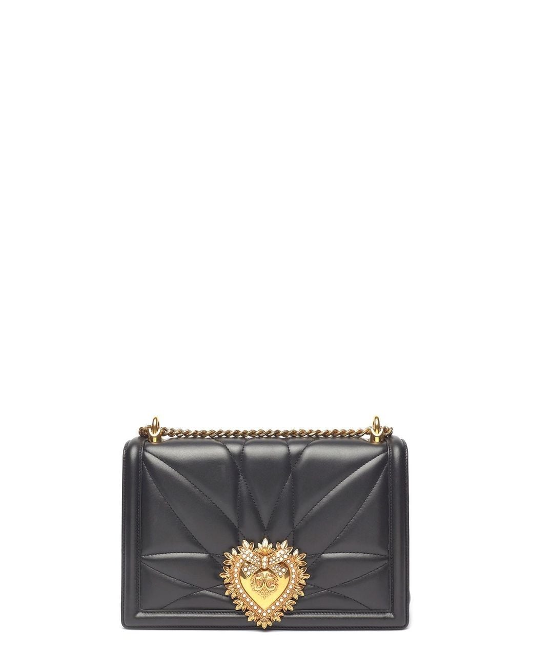 Dolce & Gabbana Black Devotion Crossbody Bag