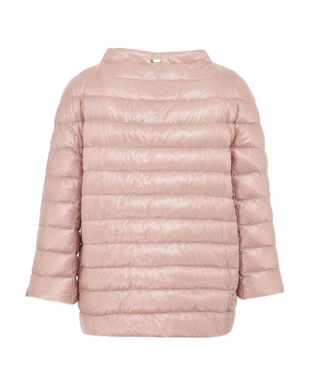 Herno Pink Mock Neck Puffer Jacket