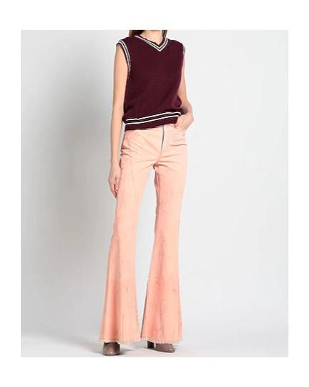 Sportmax Pink Bootcut Jeans