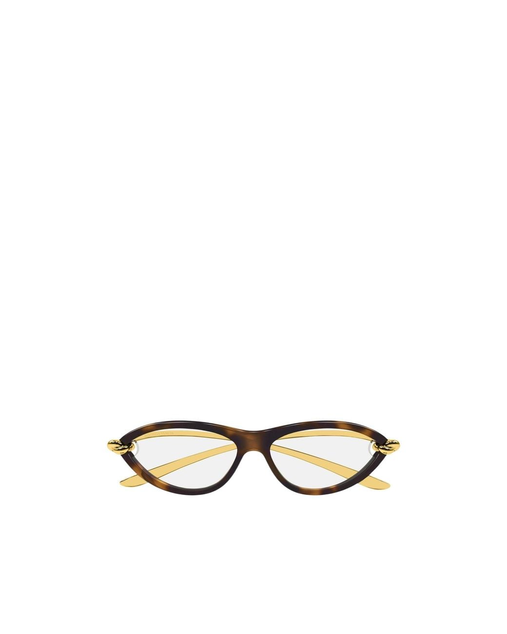 Bottega Veneta White Full-Frame Non-Prescription Glasses