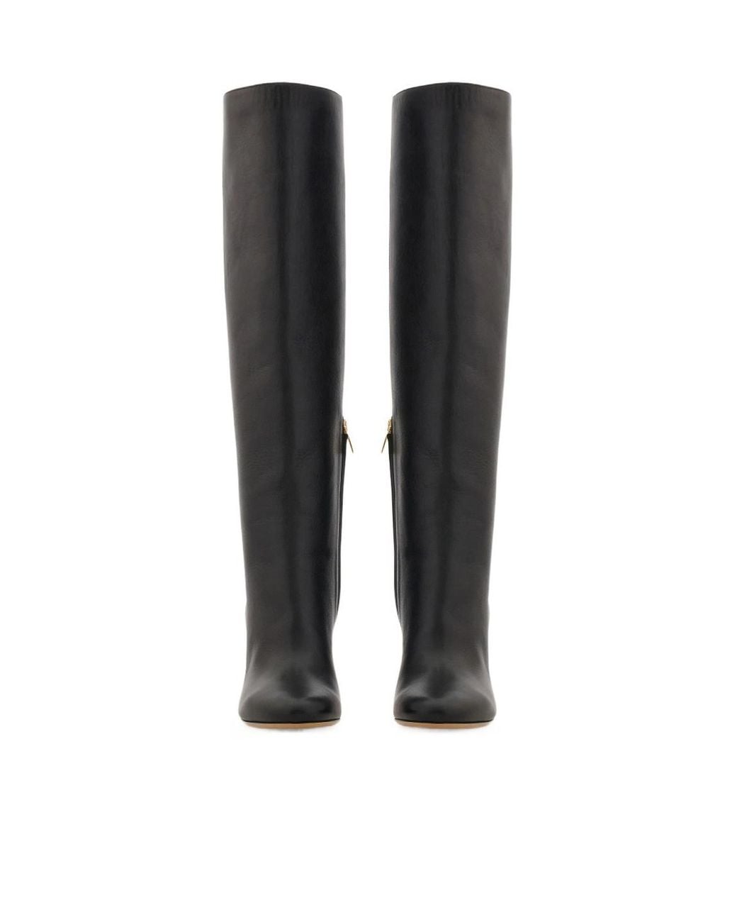 Ferragamo Black Knee High Boot