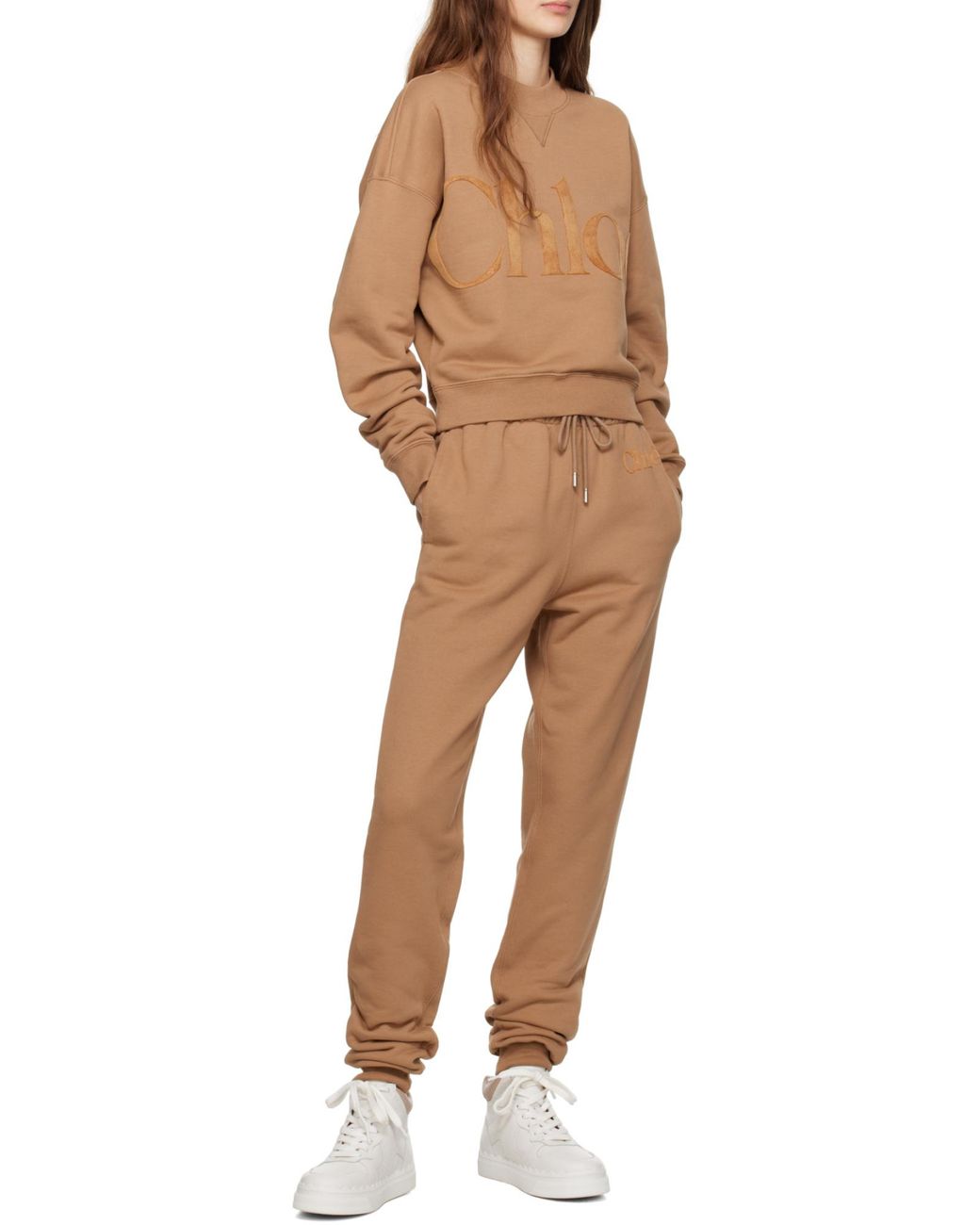 Chloé White Lauren High-Top Sneakers