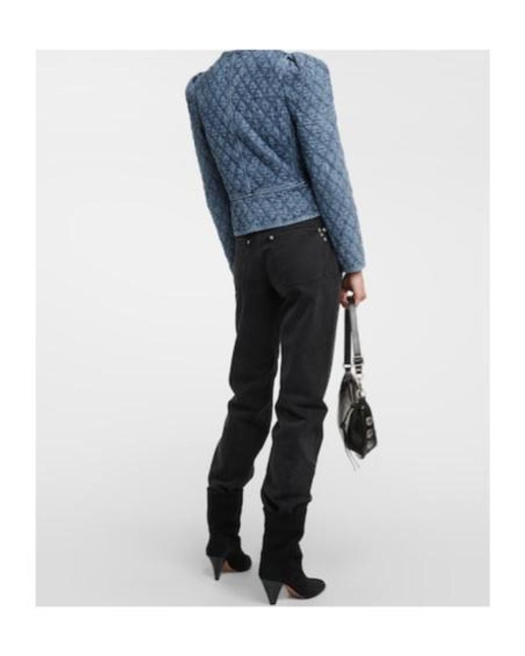 Isabel Marant Blue Quilted Denim Jacket