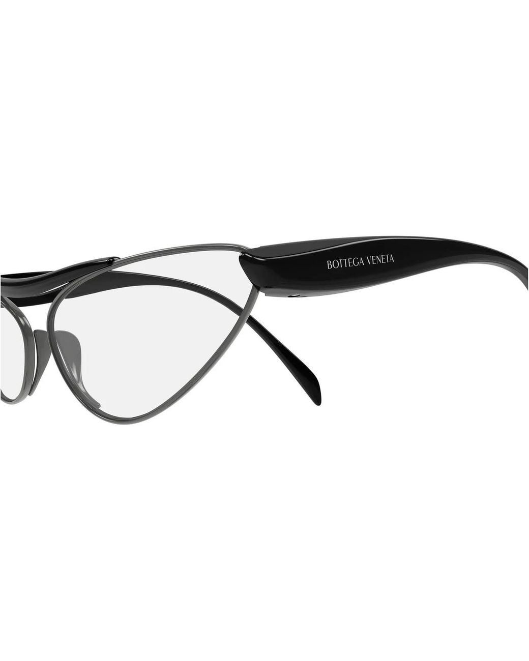 Bottega Veneta Metallic Full-Frame Non-Prescription Glasses