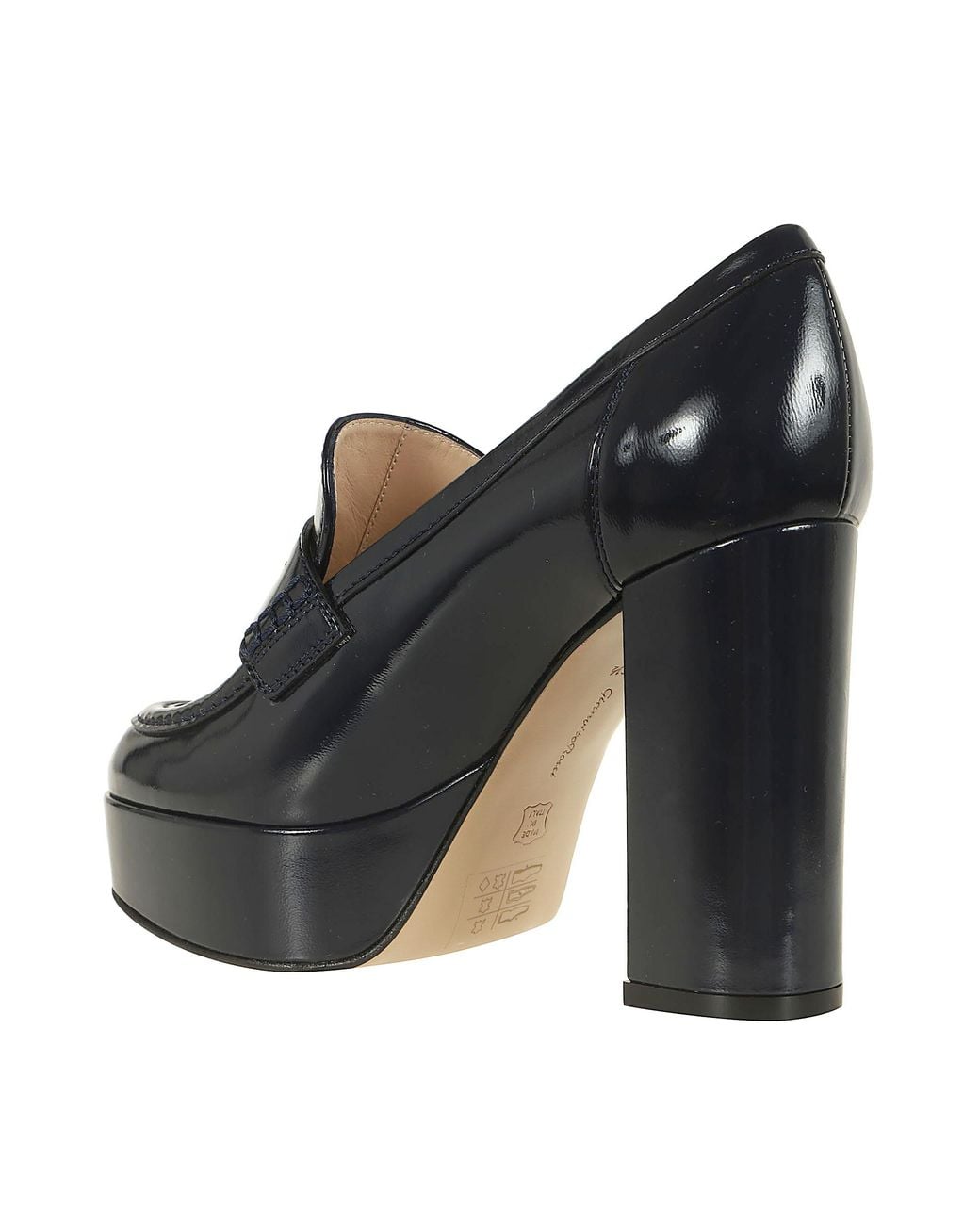 Gianvito Rossi Blue Round-Toe High Heels