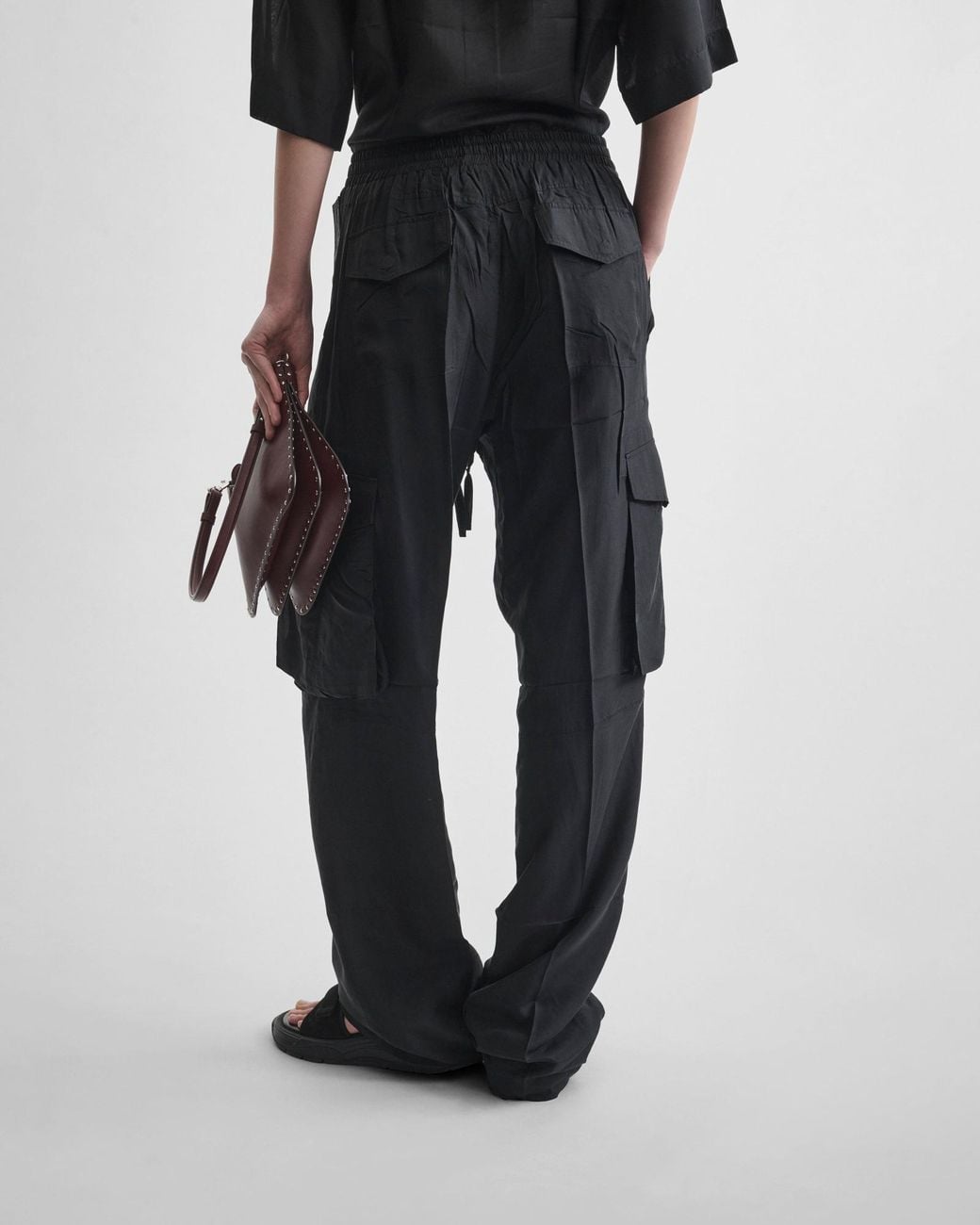 Phoebe Philo Black Cargo Trousers