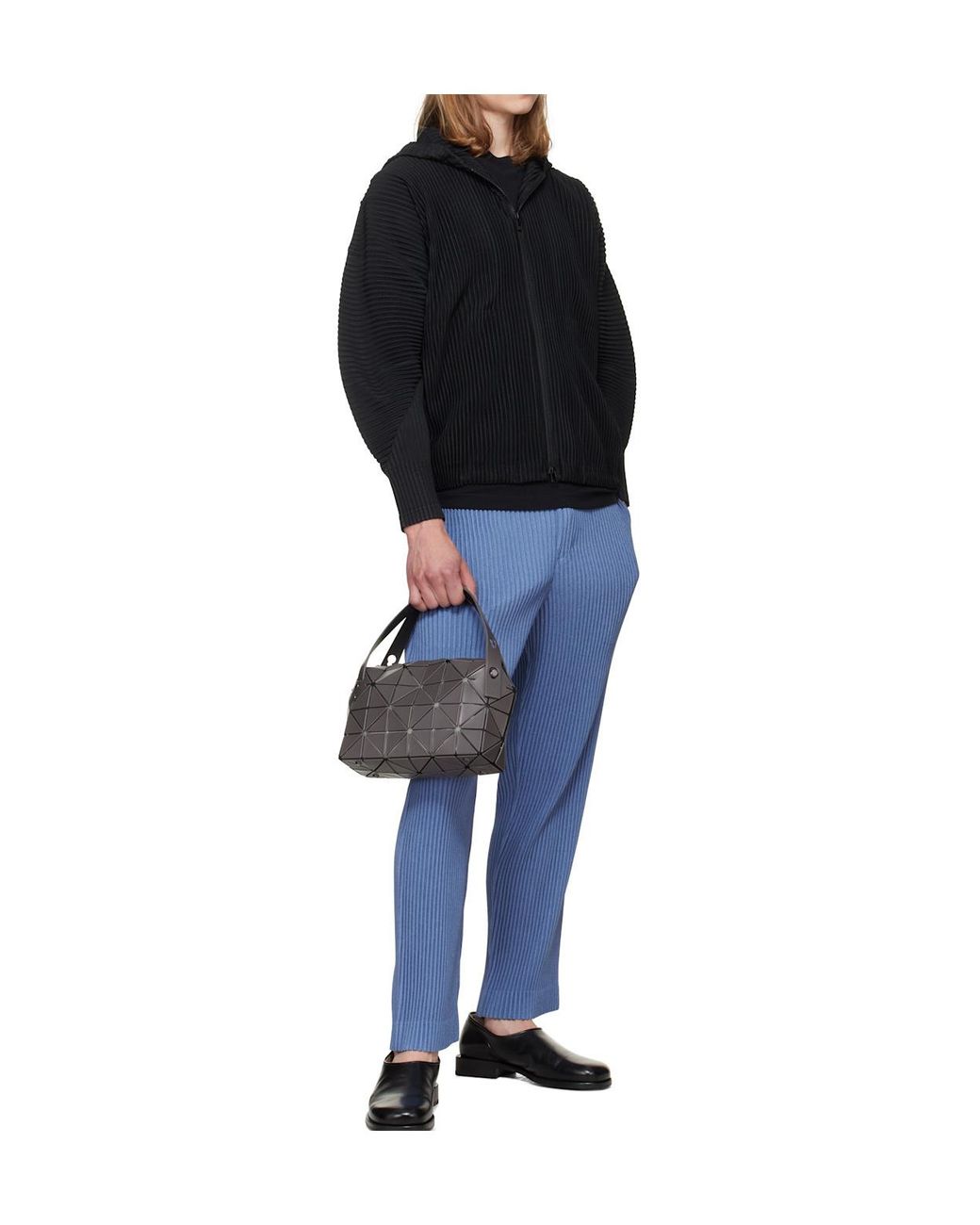 Issey Miyake Black Boston Geometric Shoulder Bag