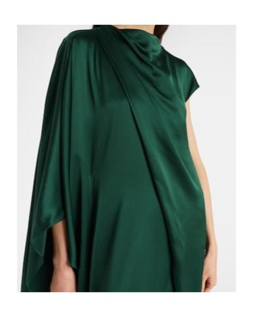 Roksanda Green Hiba Silk Satin Maxi Dress