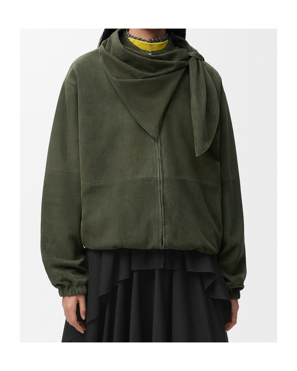 Loewe Green Scarf Jacket