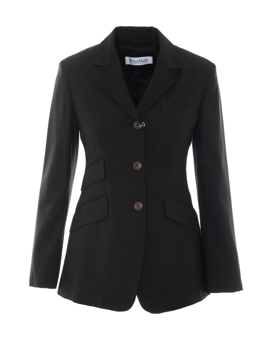 Max Mara Black Patio Single-Breasted Blazer