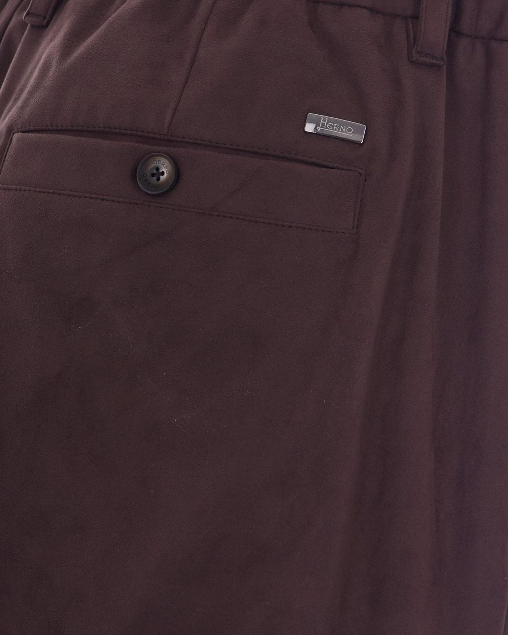 Herno Purple Drawstring Pleated Pants for men