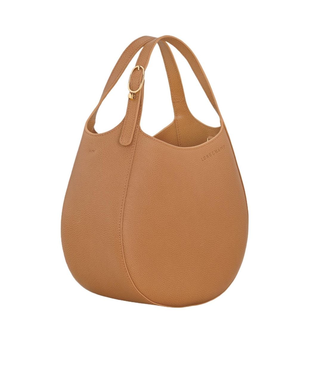 Longchamp Brown Hobo Leather Shoulder Bag
