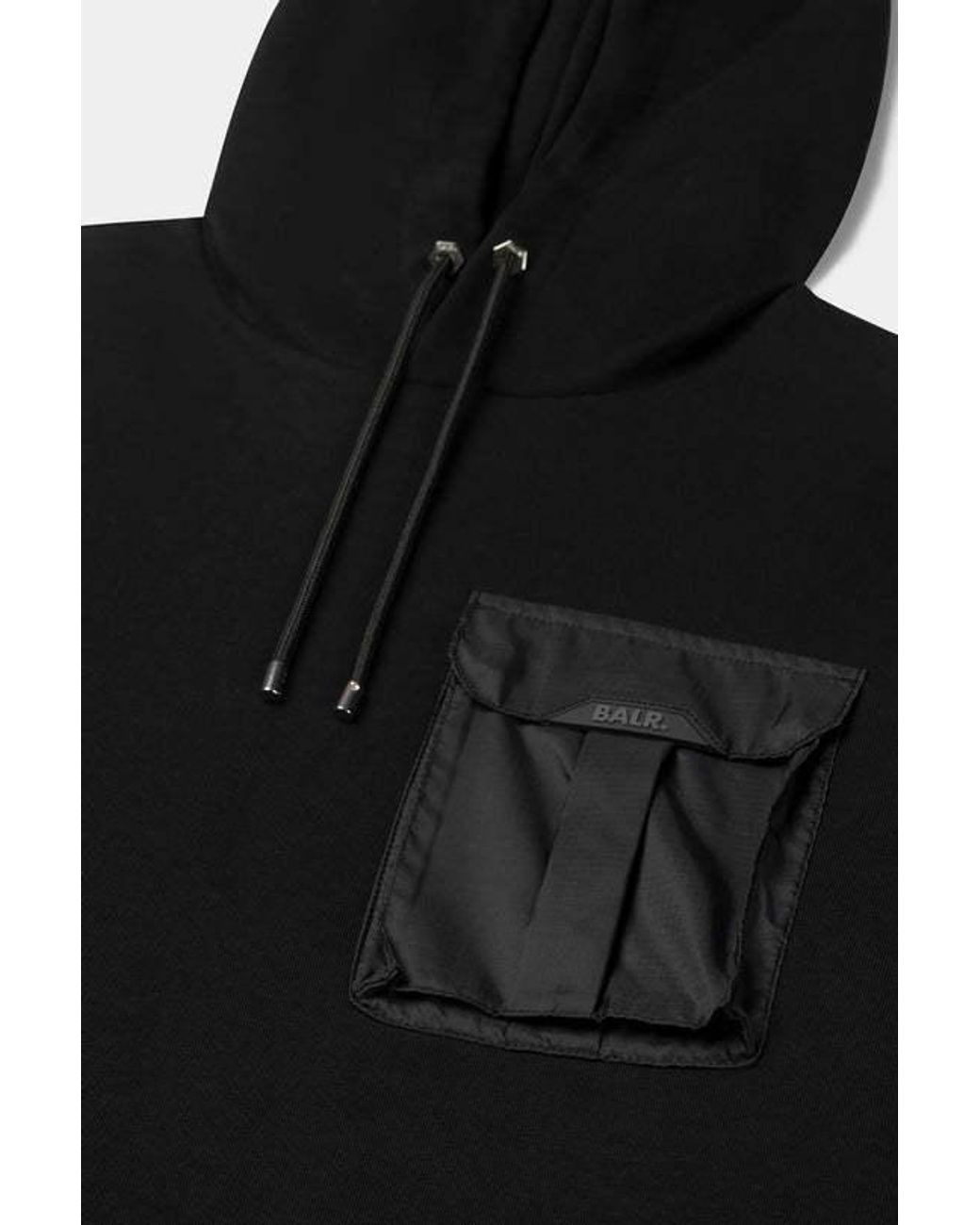 BALR Black Long-Sleeved Hoodie for men