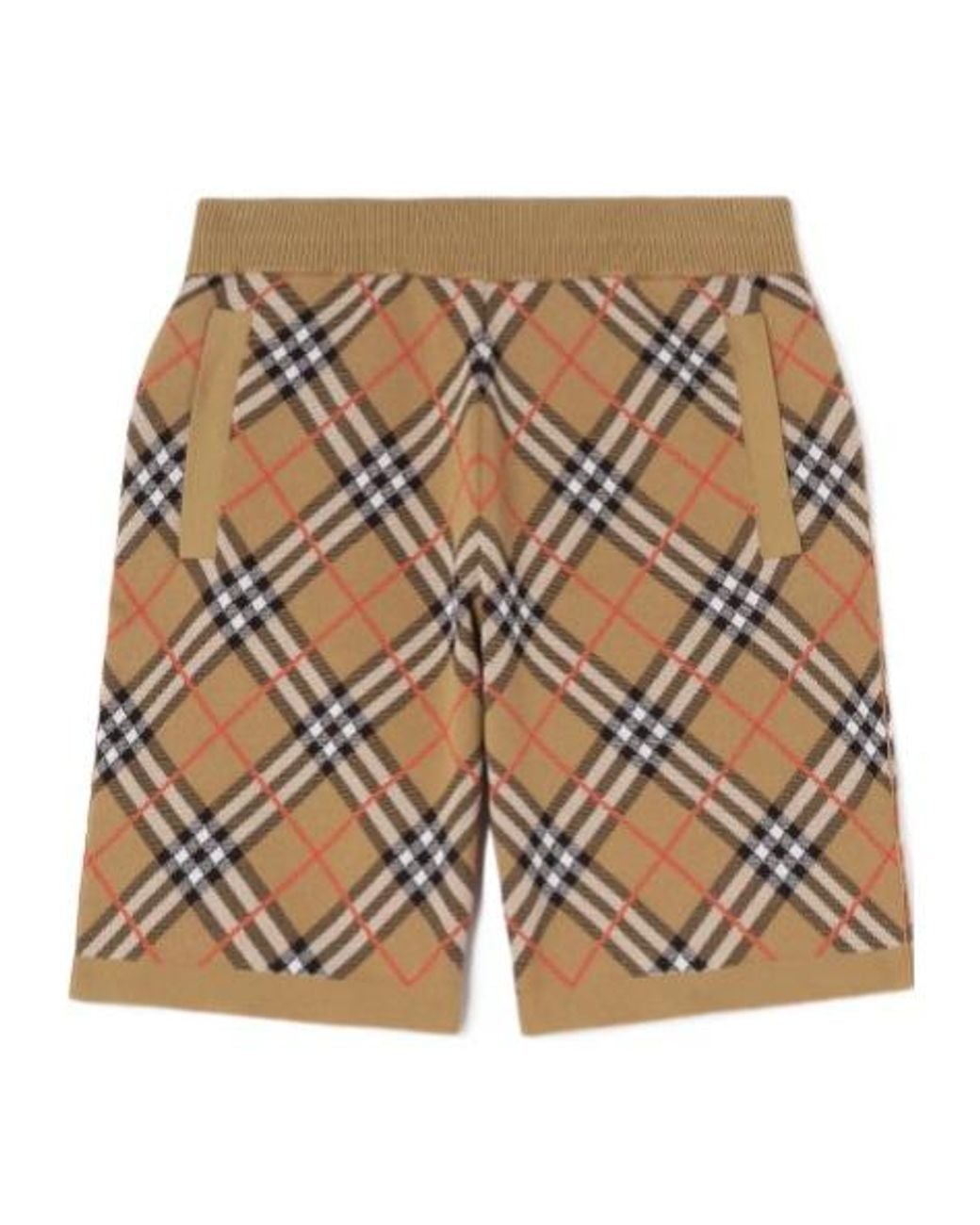 Burberry Metallic Apos;S Gawain Check Cotton-Blend Shorts for men