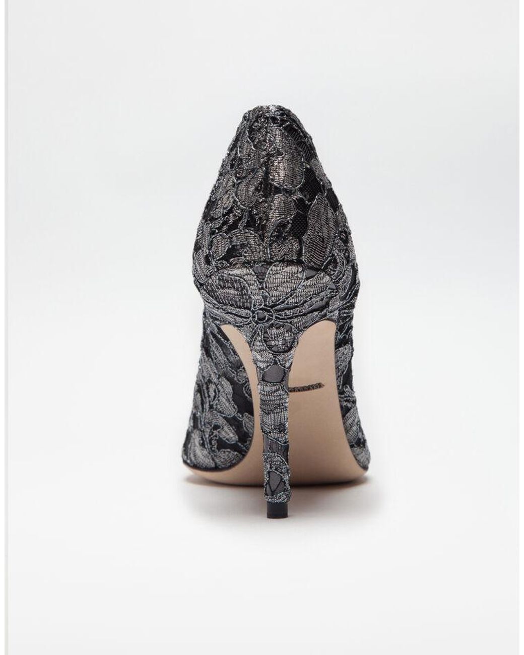 Dolce & Gabbana Metallic Bellucci Lace Pumps