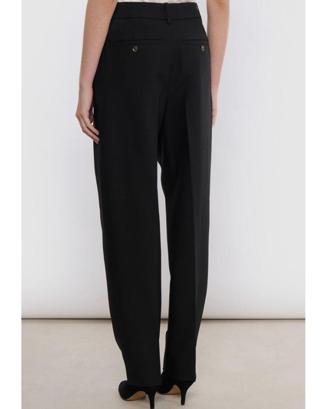 Soeur Black Ferrel Pleated Tailored Pants